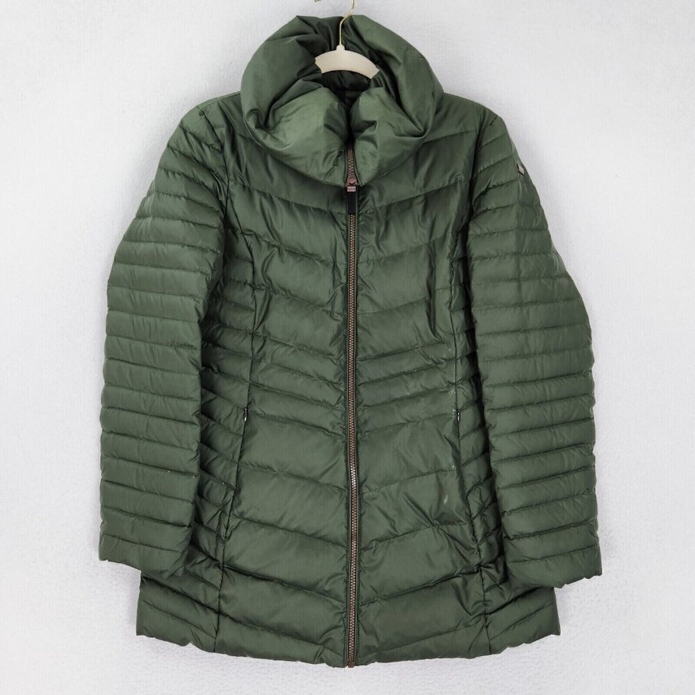 Marc New York Coat Womens Small Green Quilted Down Puffer Andrew Marc Winter